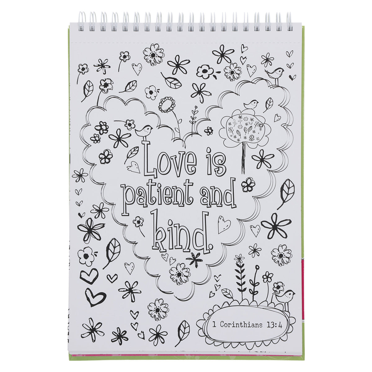 Inspirational Coloring Book For Girls (Wirebound)