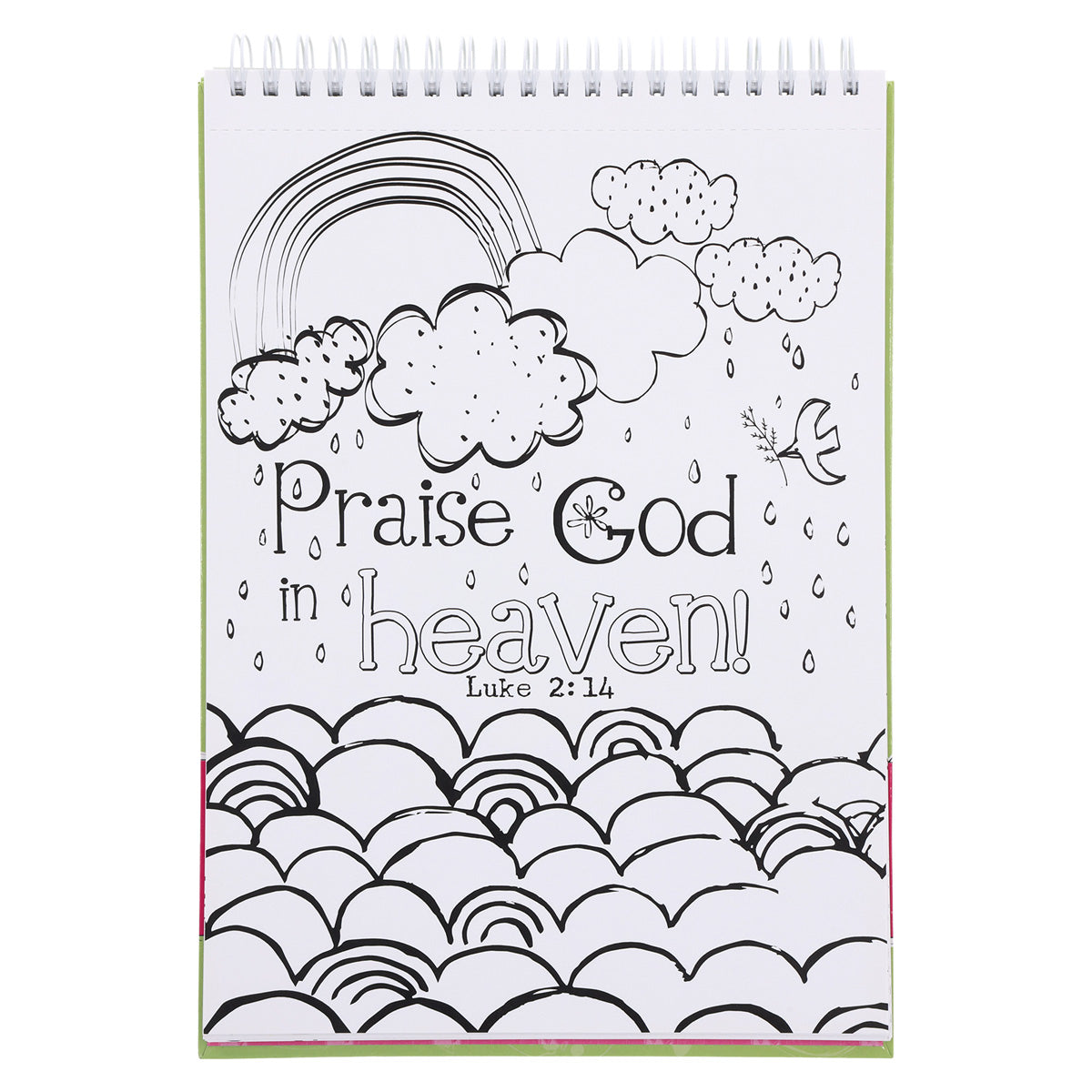 Inspirational Coloring Book For Girls (Wirebound)