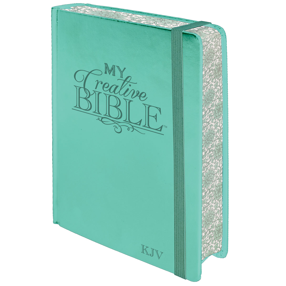 KJV Aquamarine Faux Leather Hardcover My Creative Bible