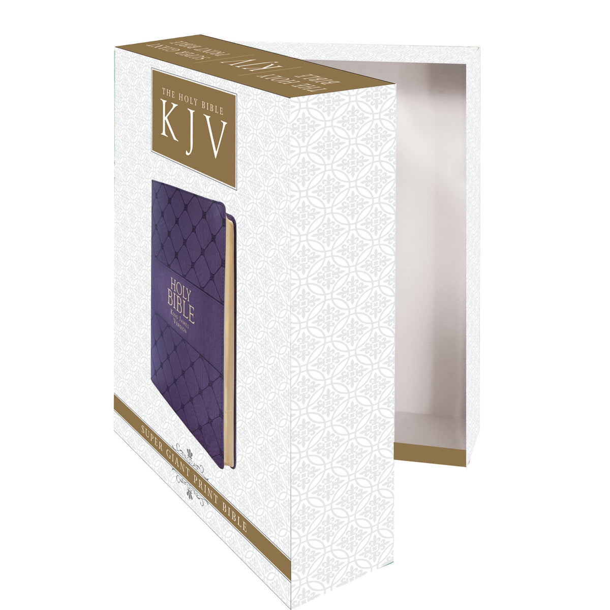 KJV Purple Faux Leather Super Giant Print Bible Red Letter