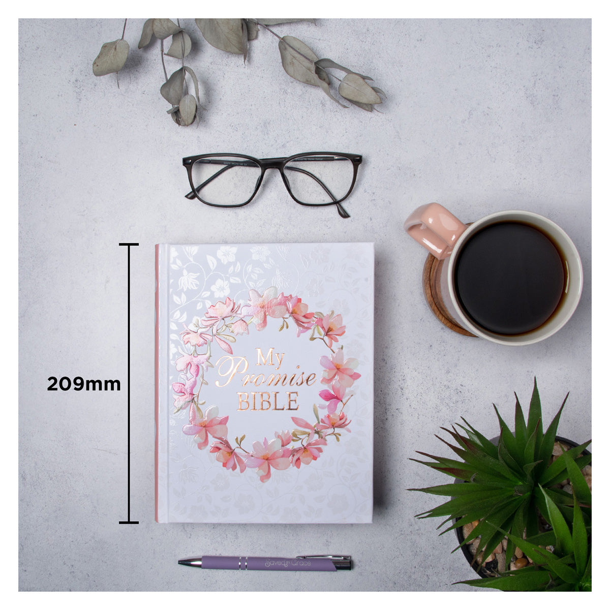 KJV Flower Garland Hardcover My Promise Bible