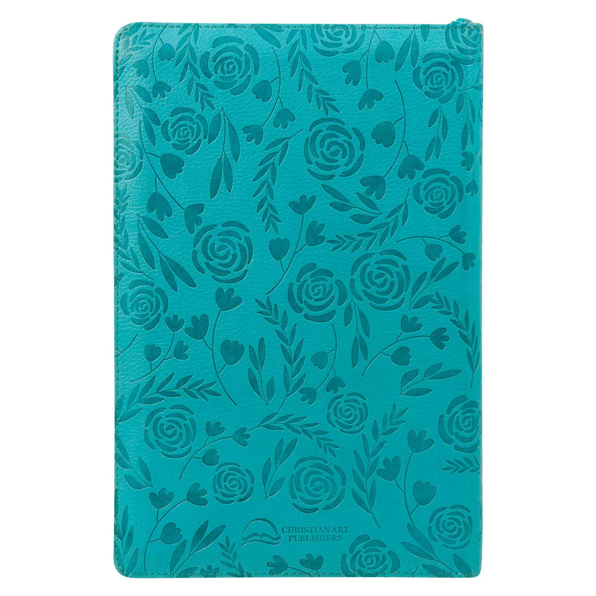 ESV Turquoise Faux Leather Standard Bible Thumb Indexed With Zip
