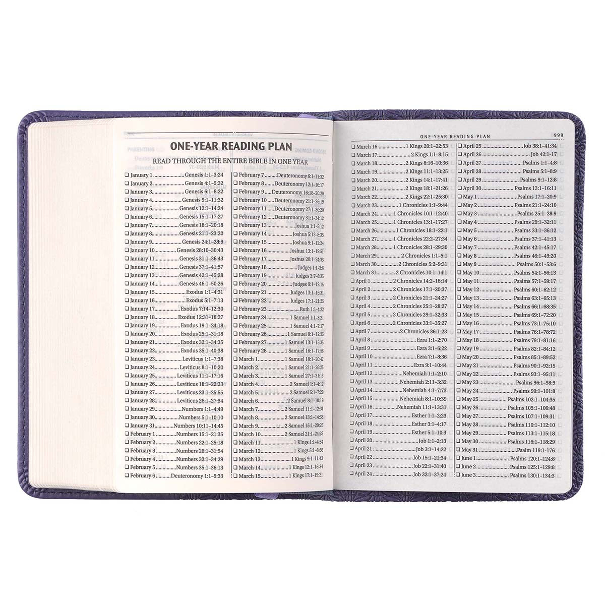 KJV Purple Faux Leather Mini Pocket Bible