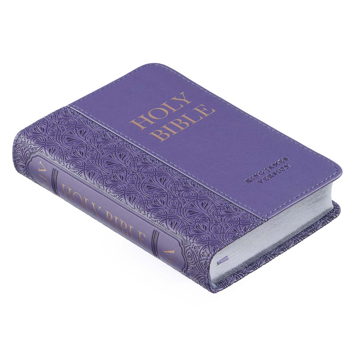KJV Purple Faux Leather Mini Pocket Bible