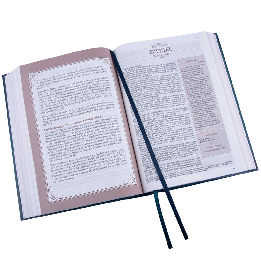 NLT The Spiritual Growth Bible Teal Hardcover