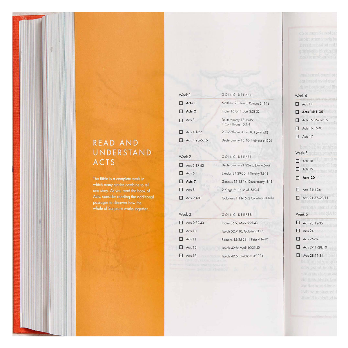 CSB She Reads Truth Bible Poppy Linen (Hardcover)