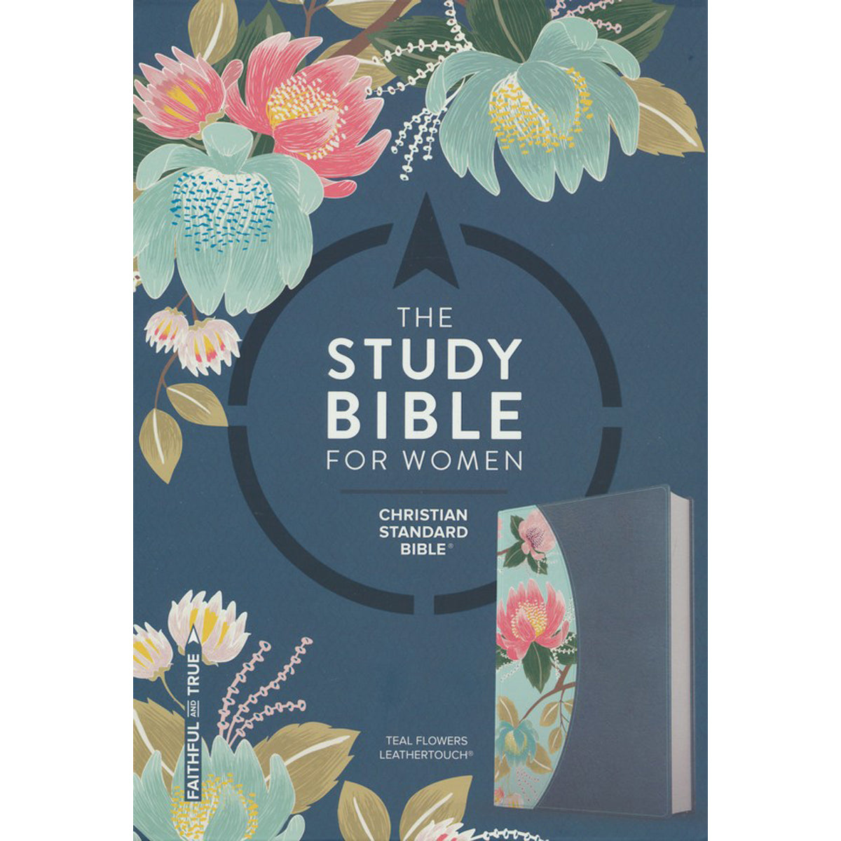 CSB Study Bible For Women Teal Flowers (Imitation Leather)