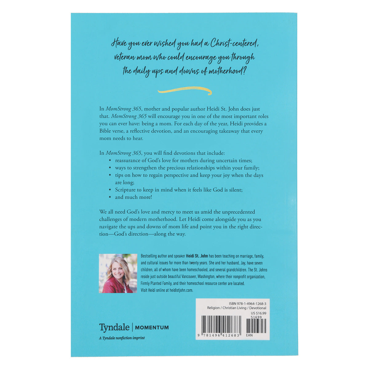 Momstrong 365: A Daily Devotional To Encourage And Empower Everyday Moms (Paperback)