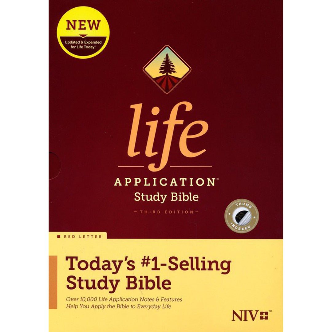 NIV Life Application Study Bible Third Edition Red Letter Indexed (Hardcover)