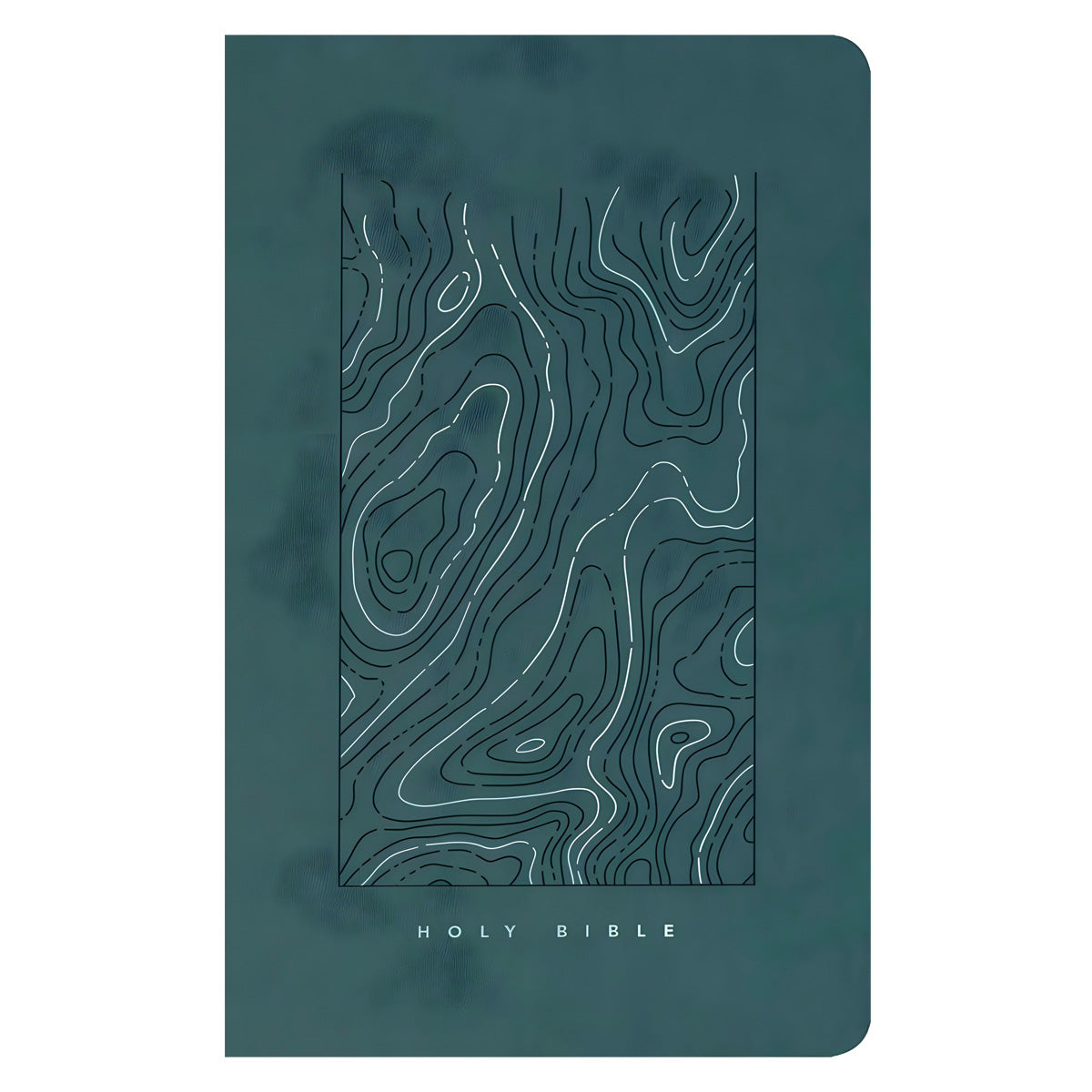 NLT Earthen Teal Blue Imitation Leather Filament Thinline Reference Bible