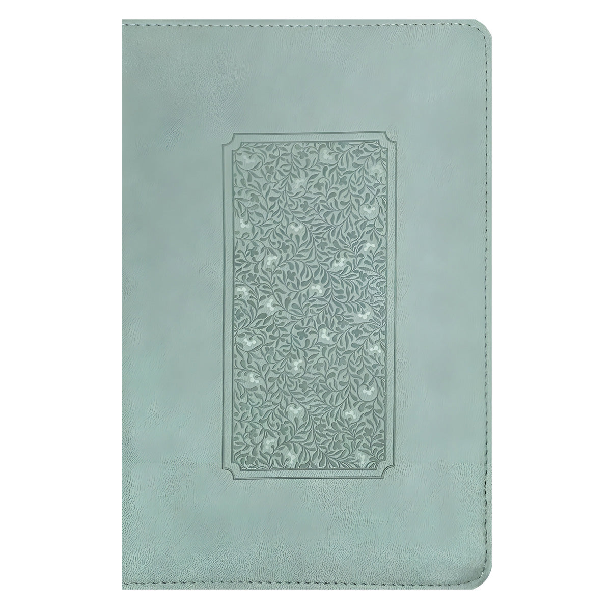 NLT Floral Frame Teal Imitation Leather Filament Personal Size Giant Print Bible
