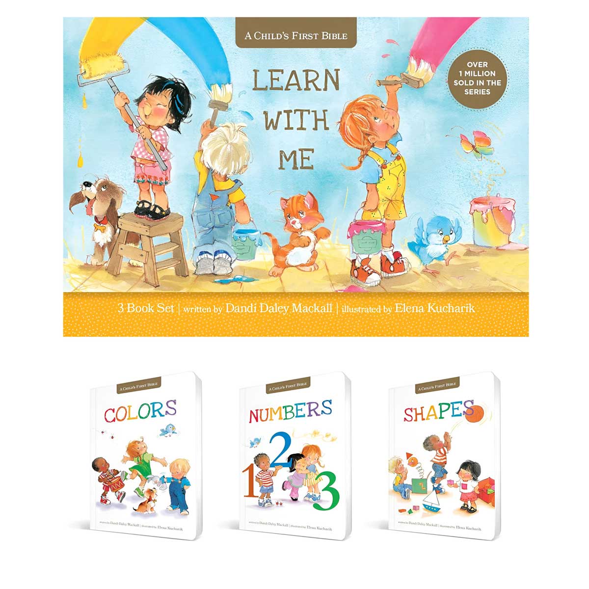 Learn with Me 3 Book Set with Carrying Case -  A Child's First Bible BB