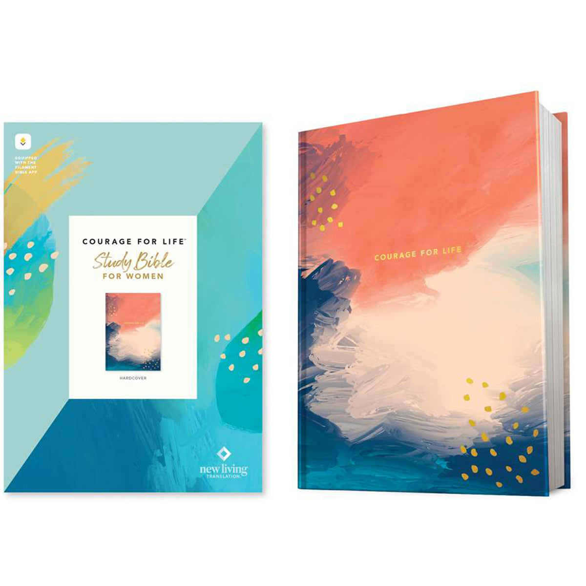 NLT Courage For Life Filament Enabled Study Bible For Women (Hardcover)