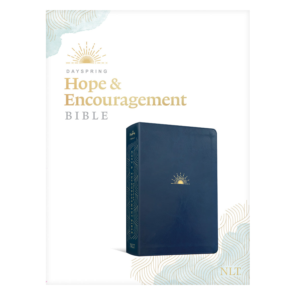 NLT Navy Blue Imitation Leather DaySpring Hope & Encouragement Bible
