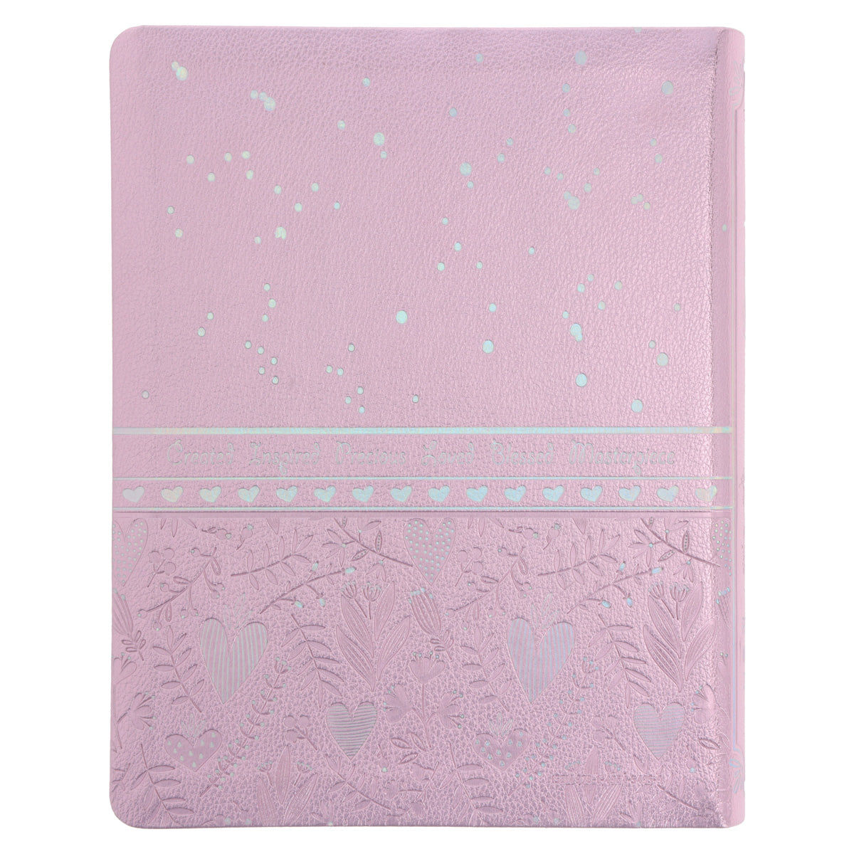 NLT Pink Hardcover Faux Leather Inspire Bible For Girls