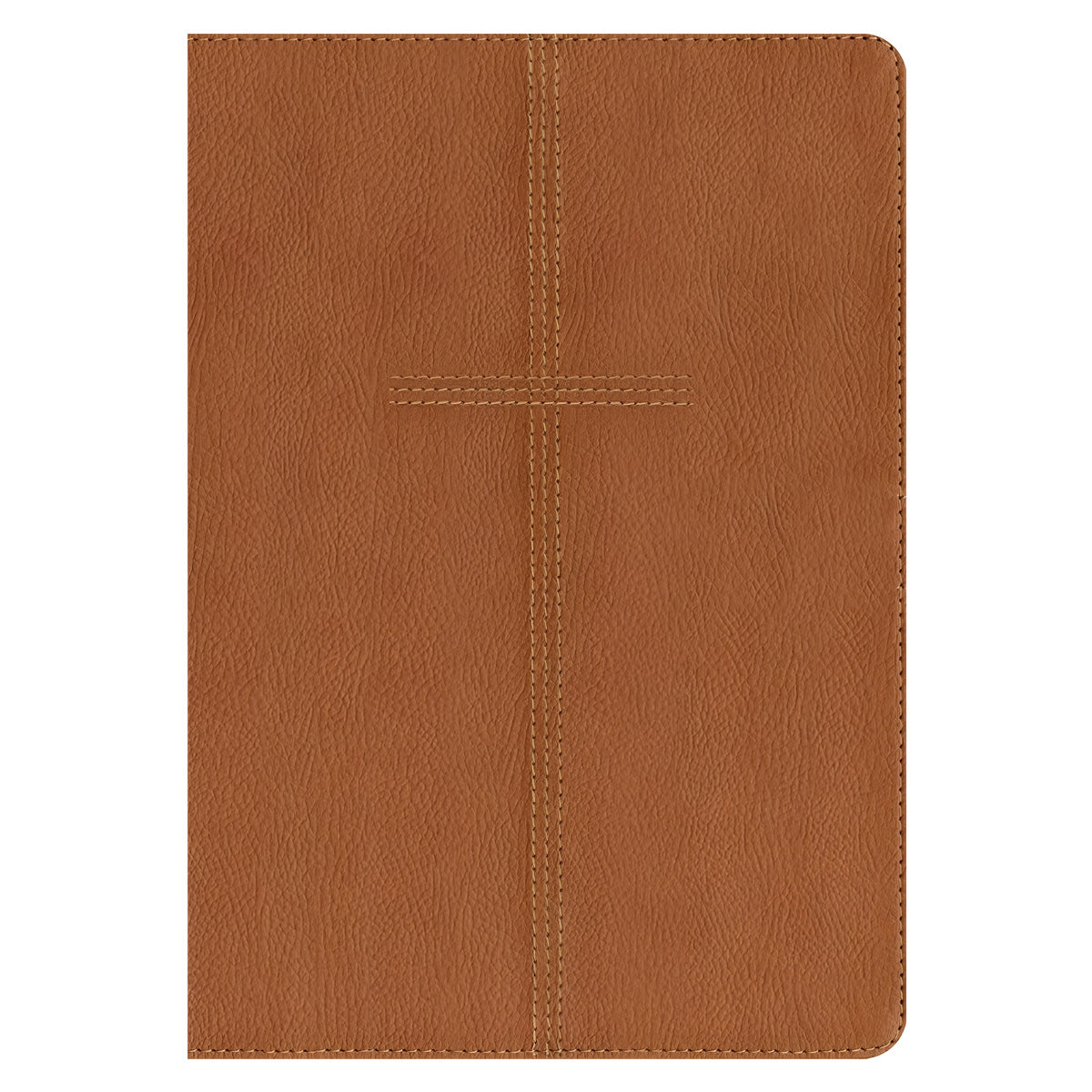 NIV Cross Saddle Tan Imitation Leather Every Man's Bible Large Print