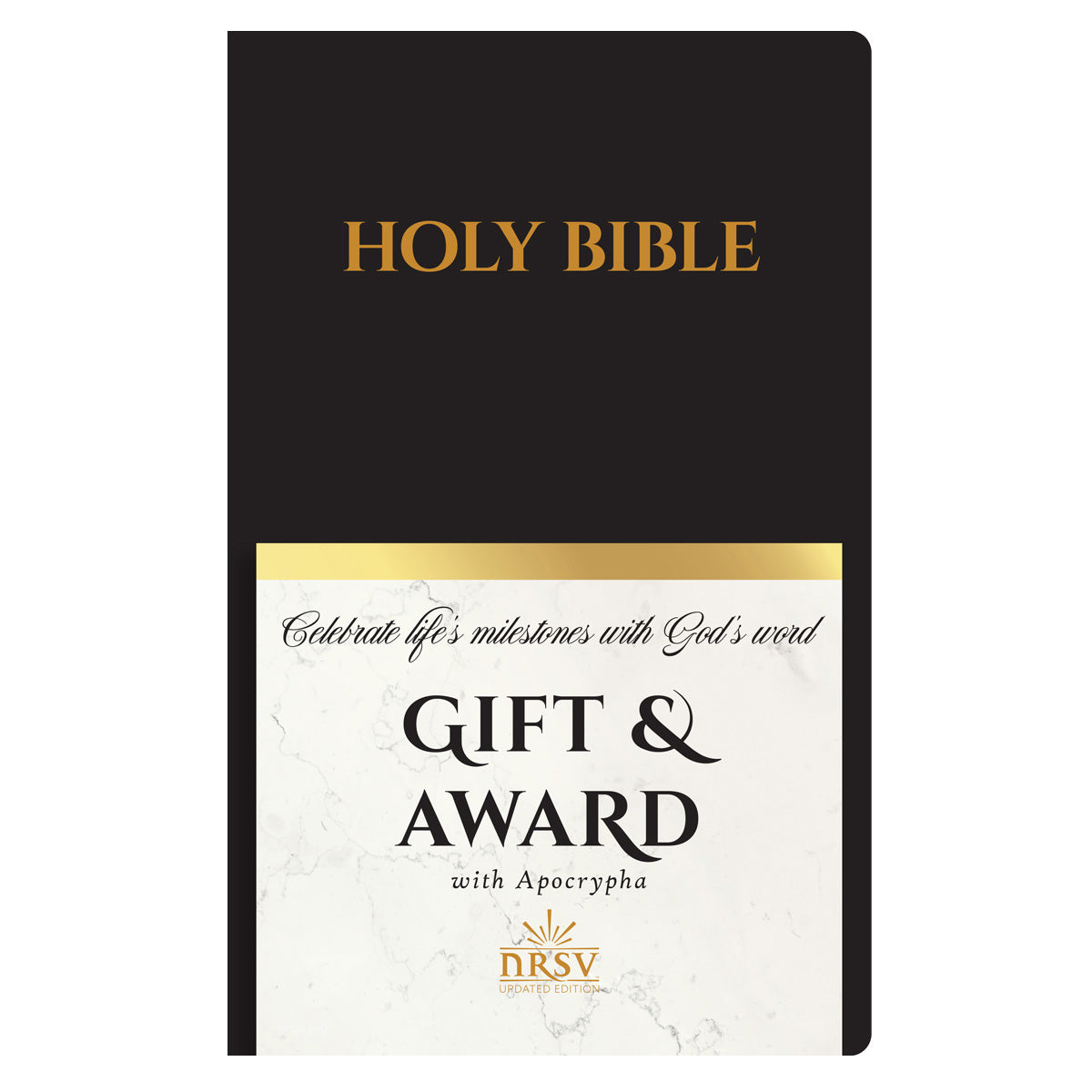 NRSV Black Imitation Leather Gift & Award Bible Updated Edition with Apocrypha
