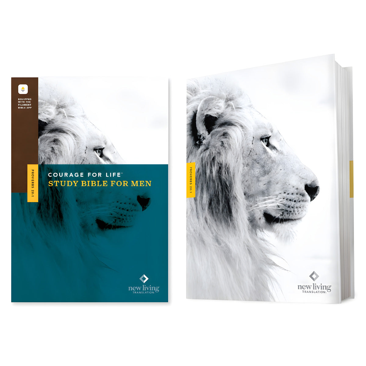 NLT Courage For Life Filament Enabled Study Bible For Men (Hardcover)