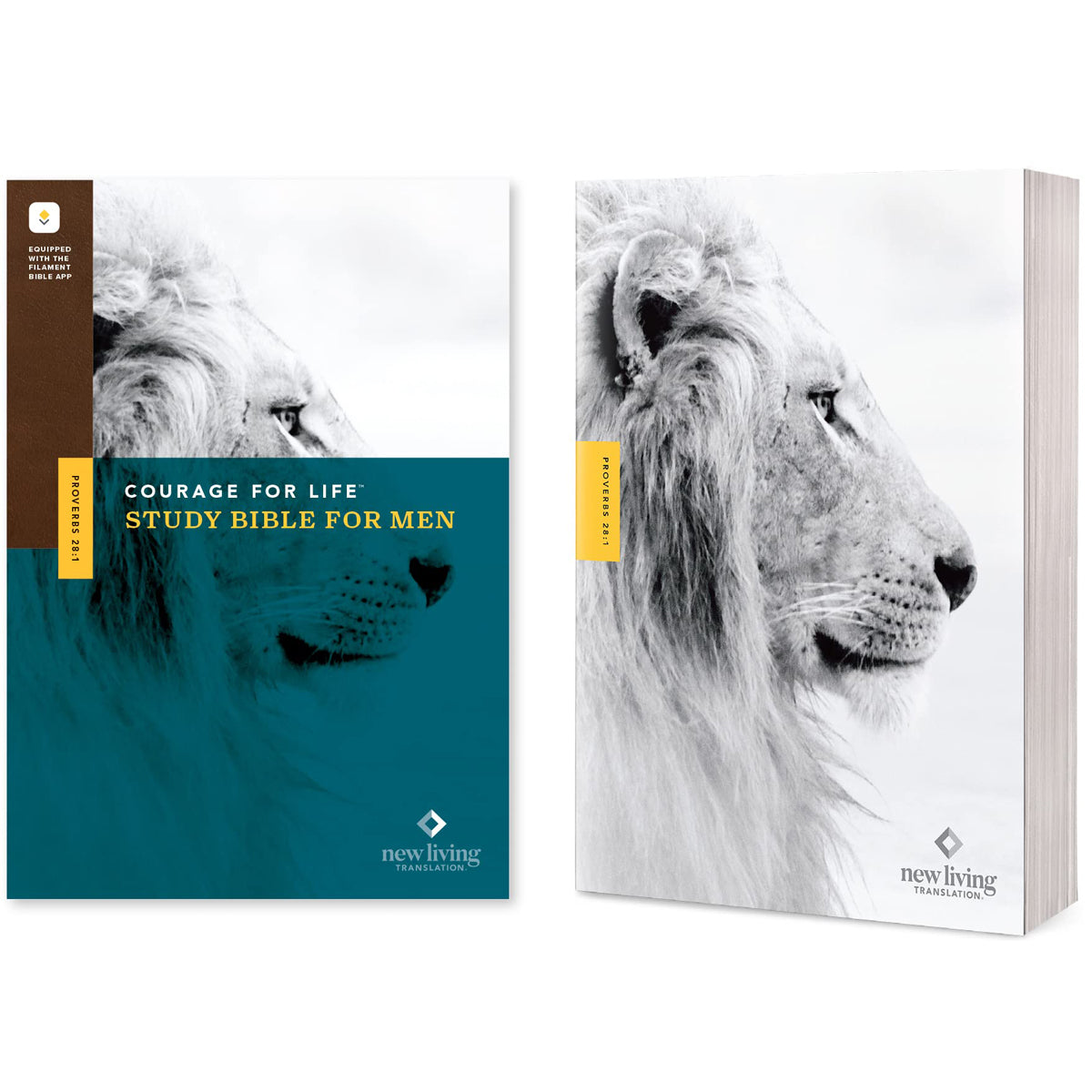 NLT Courage For Life Filament Enabled Study Bible For Men (Paperback)