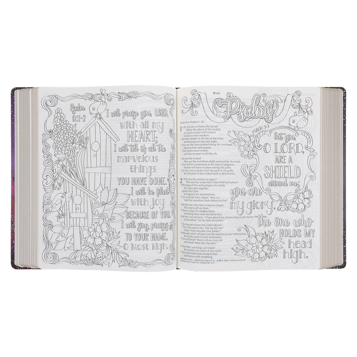 NLT Purple Faux Leather Flexcover Inspire Prayer Filament-Enabled Edition Bible Giant Print