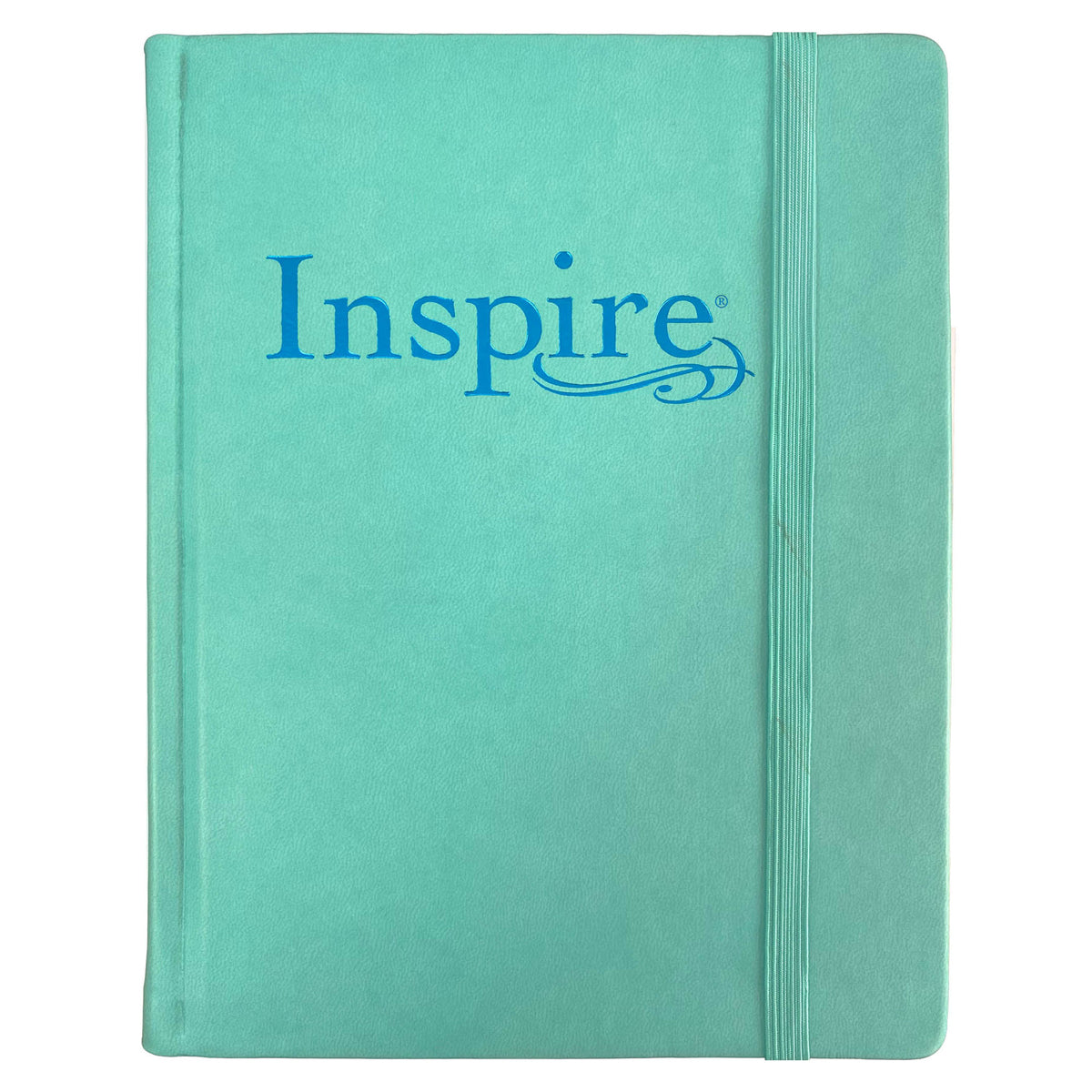 NLT Aquamarine Hardcover Faux Leather Inspire Filament-Enabled Bible