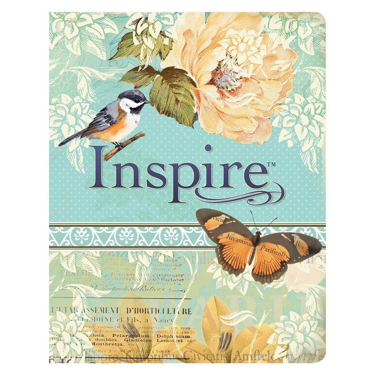 NLT Silky-Soft Printed Faux Leather Inspire Filament Bible