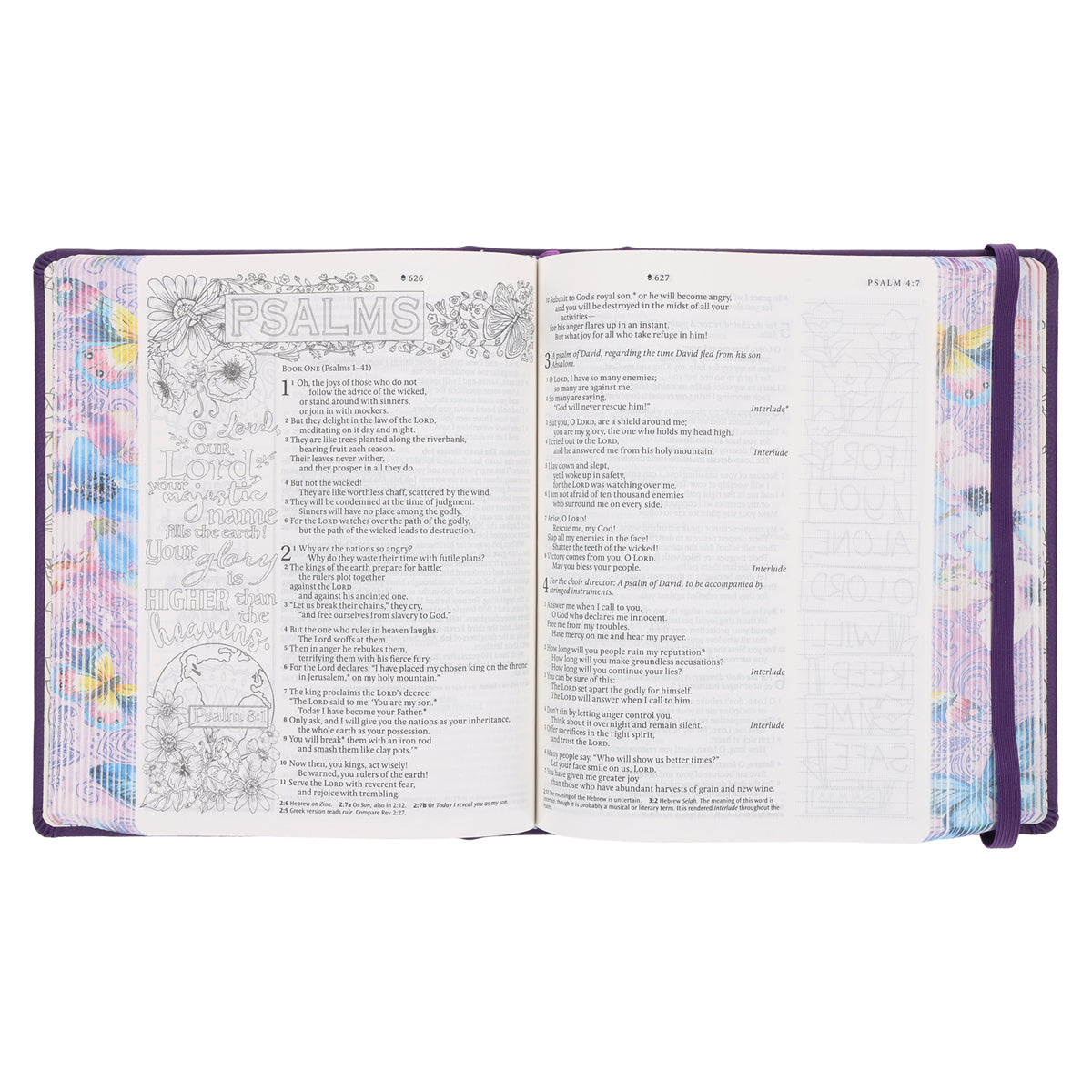 NLT Purple Faux Leather Hardcover Inspire Praise Filament-Enabled Edition Bible