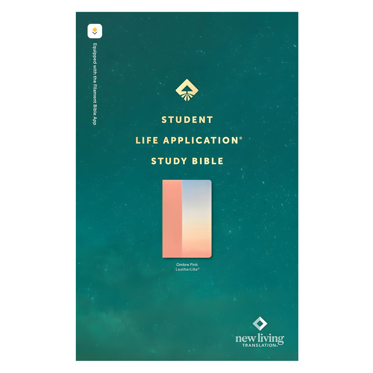 NLT Ombre Imitation Leather Filament Student Life Application Bible Red Letter