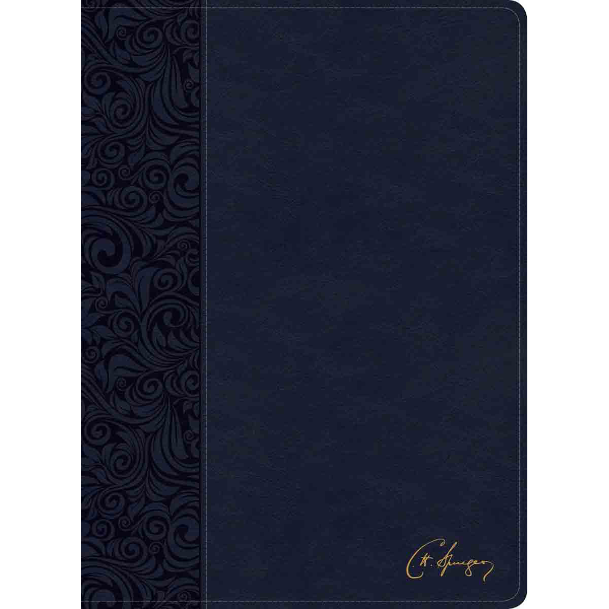 CSB Spurgeon Study Bible Navy (Imitation Leather)