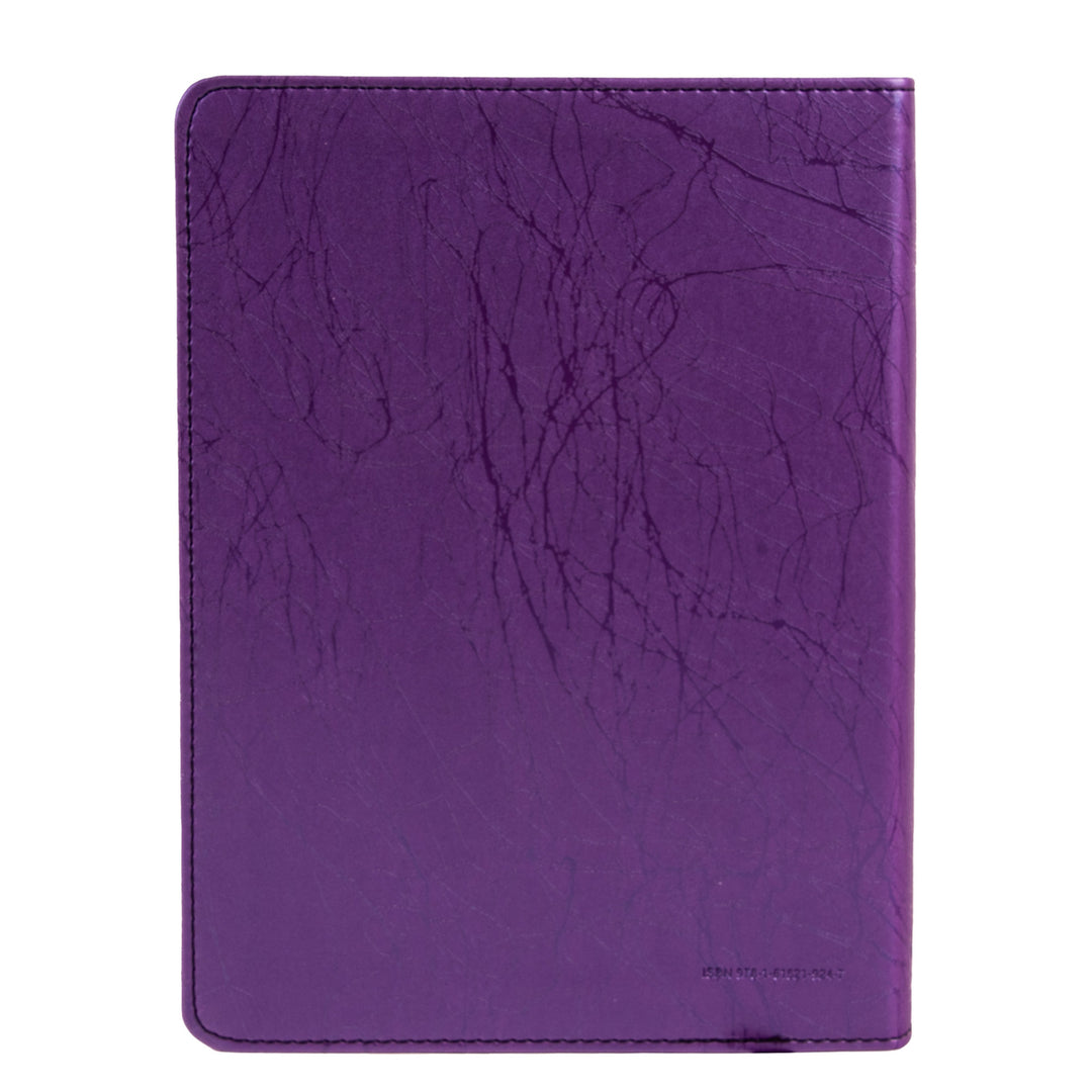 The Message Purple Swirl Faux Leather Remix 2.0 Bible