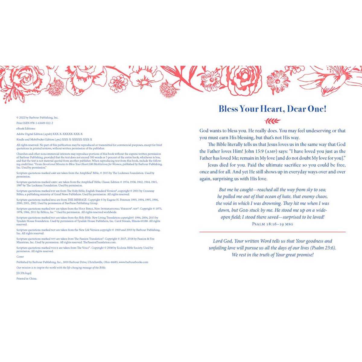 Devotional Minutes To Bless Your Heart: 180 Meditations For Women (PB)