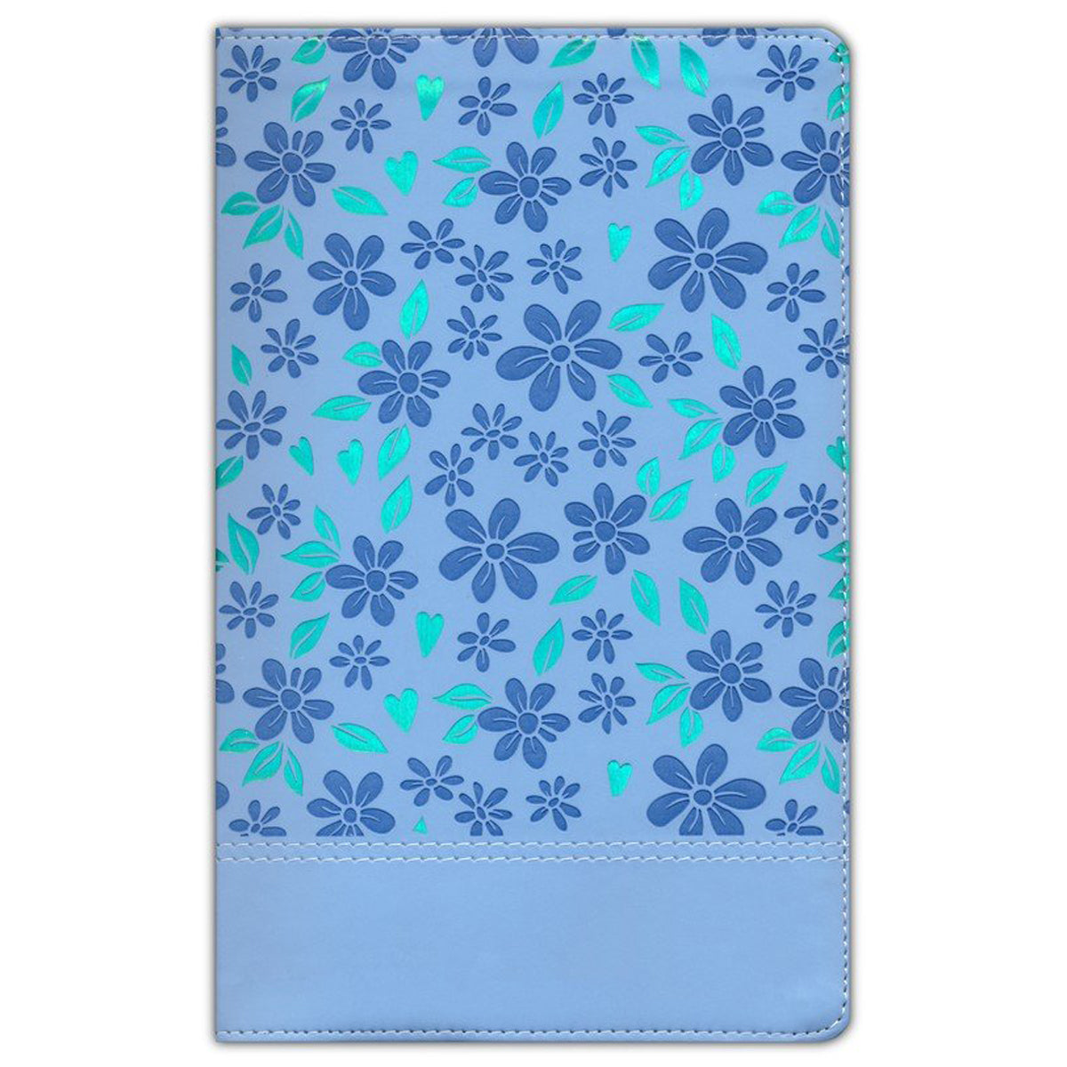 NLV Blue Shimmer Imitation Leather the Prayer Map Bible for Girls