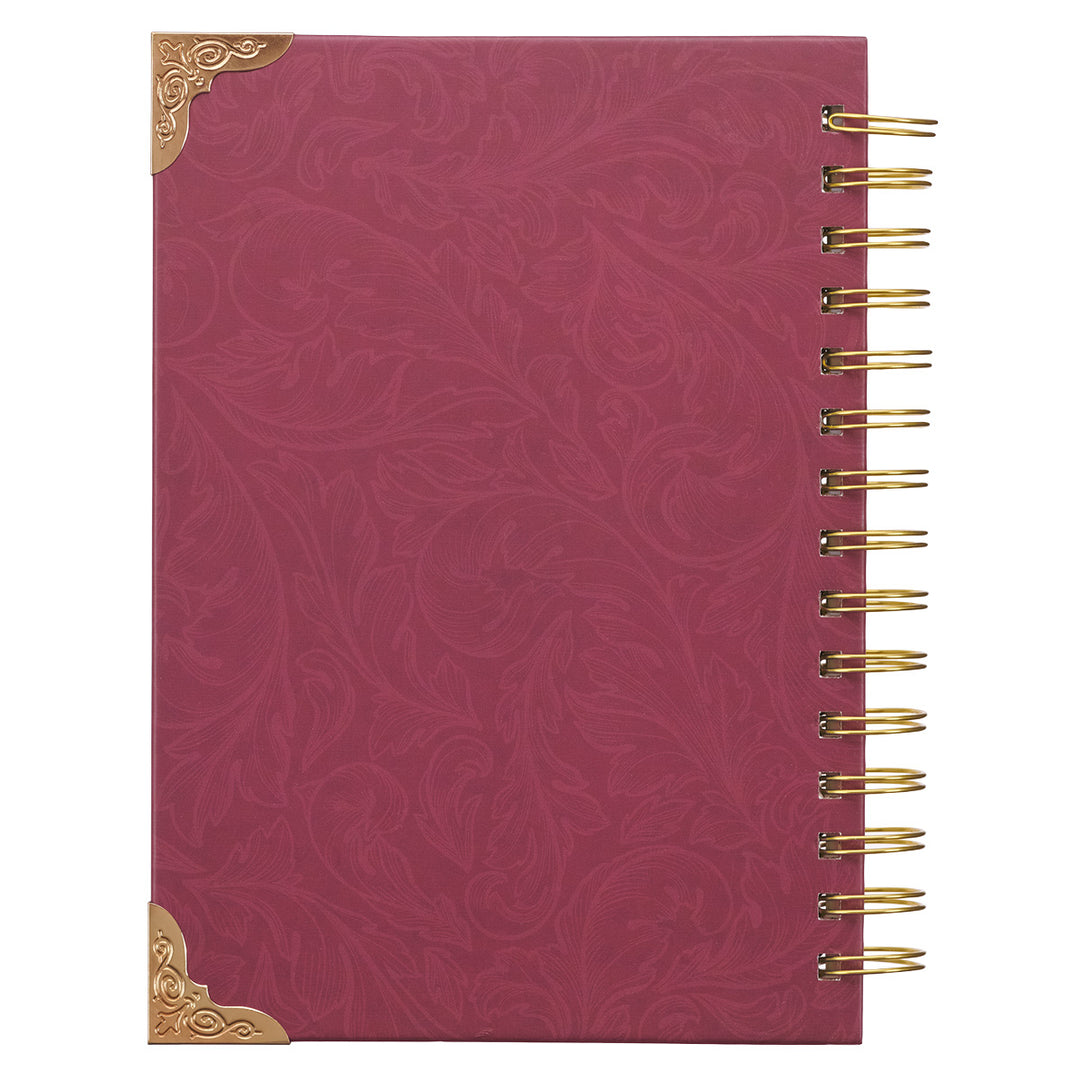 Trust In The Lord Floral Proverbs 3:5 (Large Hardcover Wirebound Journal)