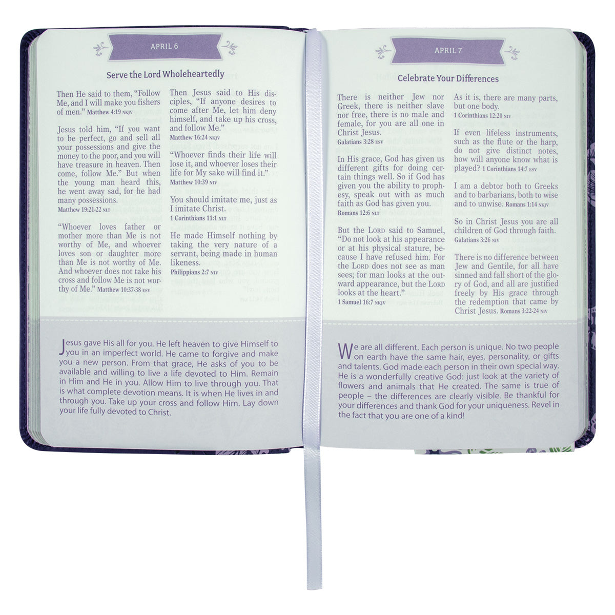 Pocket Bible Faux Leather Devotional For Girls