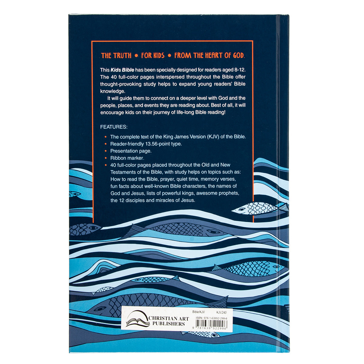 KJV Blue Ocean Hardcover Kids Bible Large Print