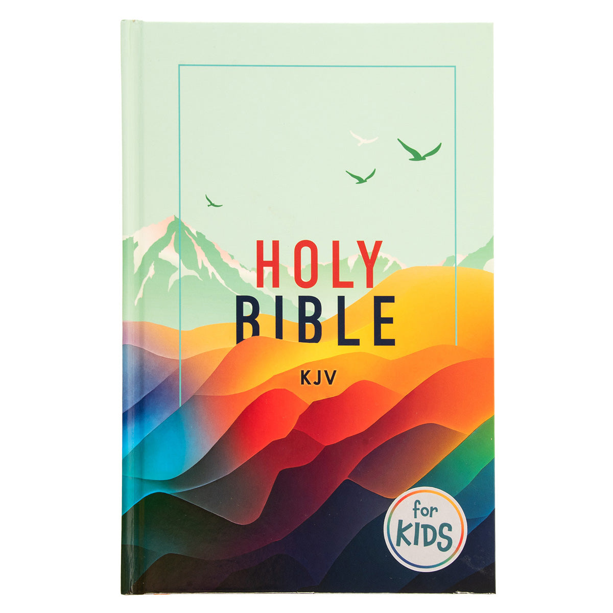 KJV Teal Mountains Hardcover Kids Bible Large Print