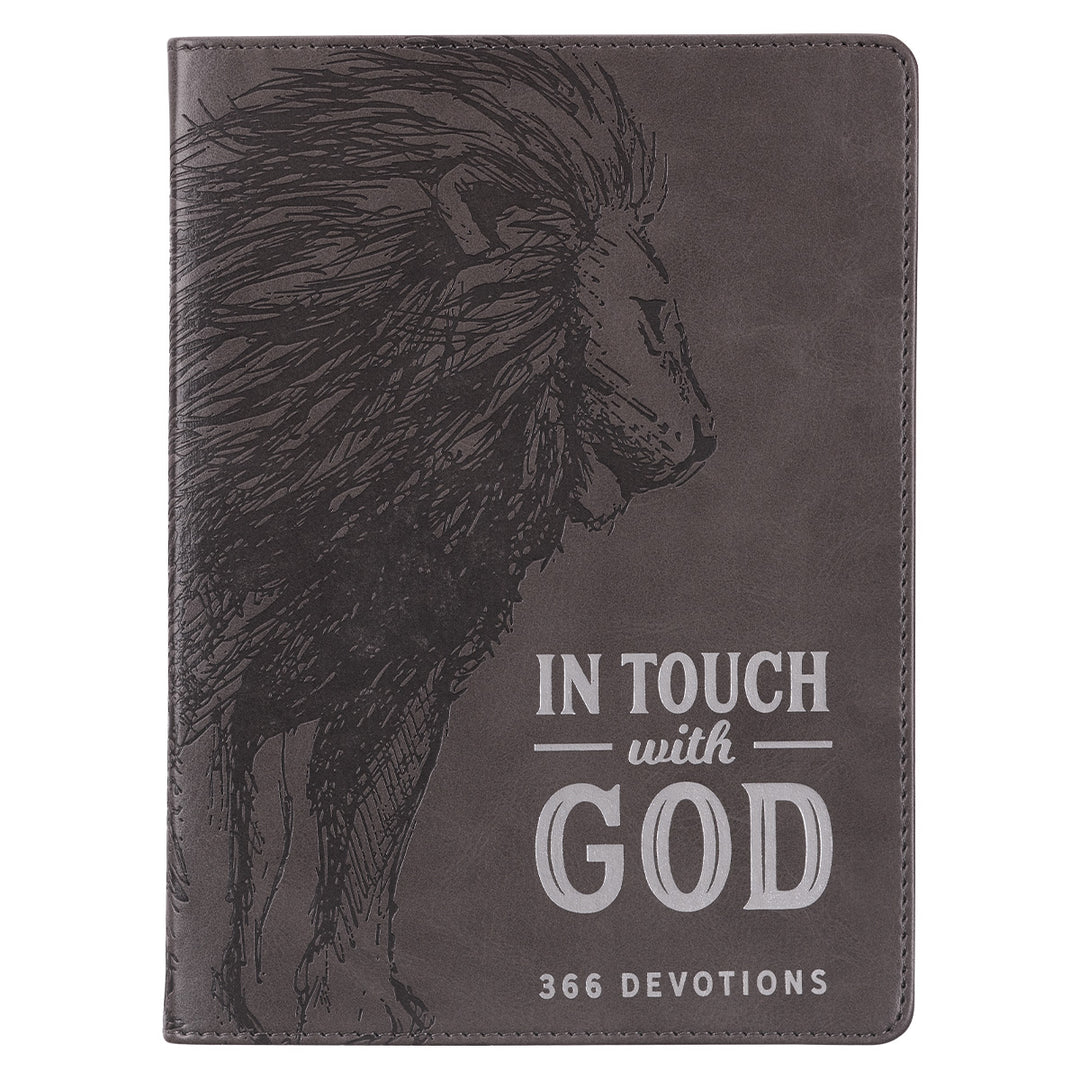 In Touch With God: 366 Devotions (Faux Leather)