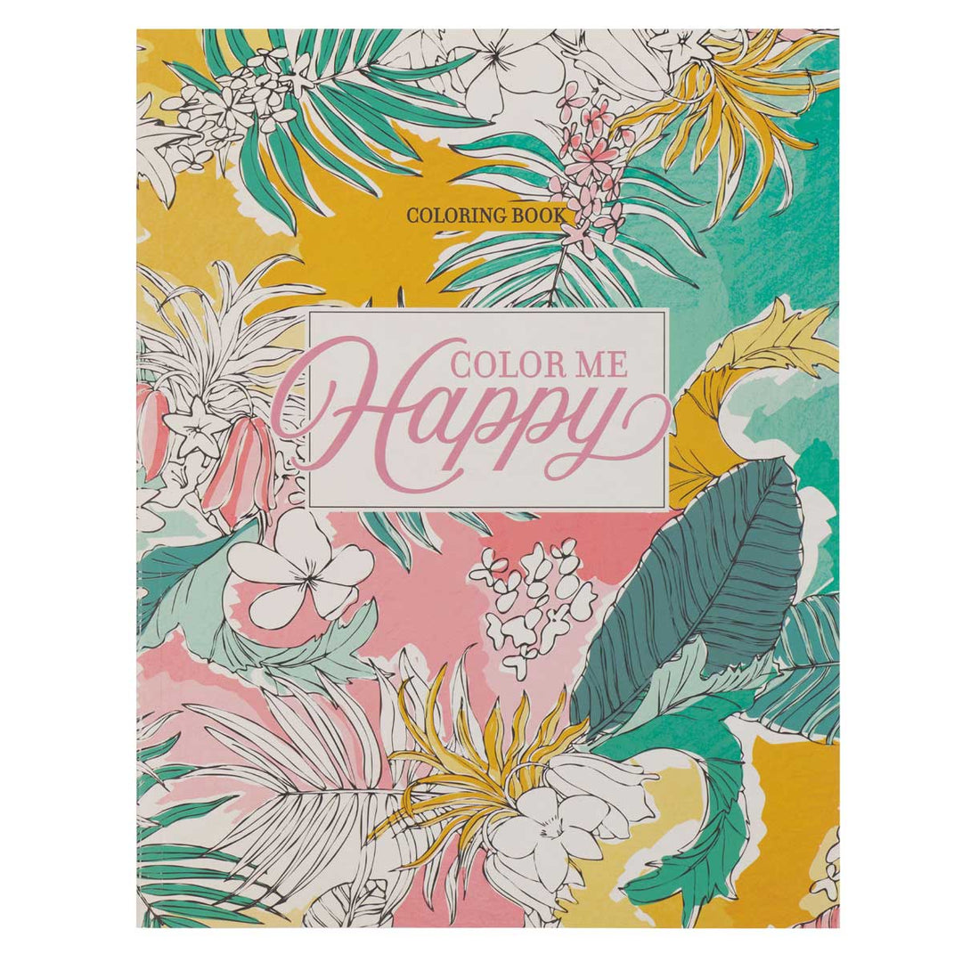 Color Me Happy Floral Coloring Book (Paperback)