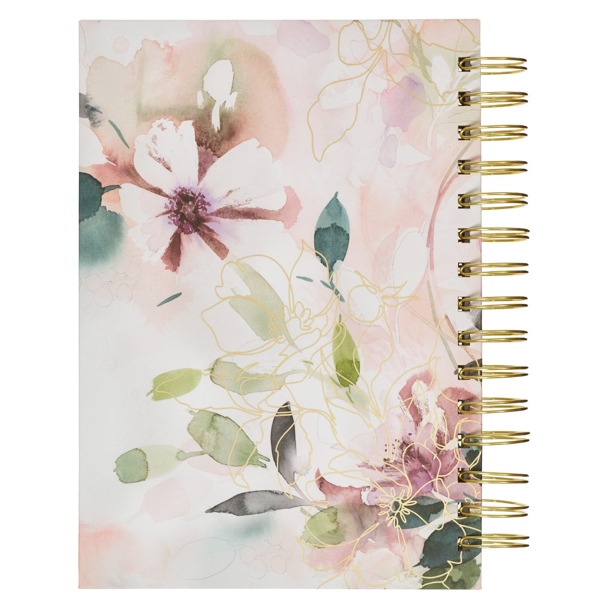 Trust in the Lord with All Your Heart Floral Hardcover Wirebound Journal