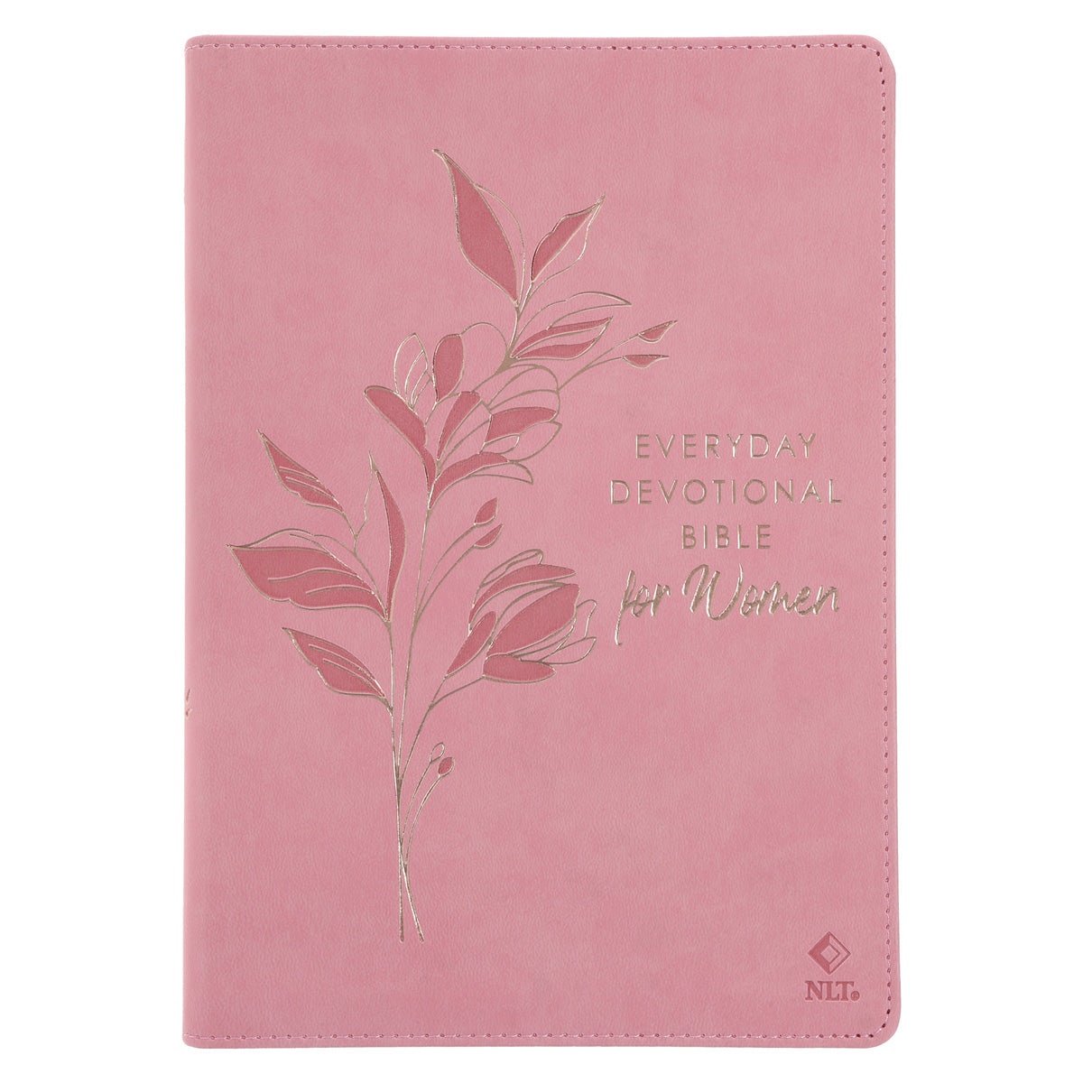 NLT Pink Flexcover Faux Leather Everyday Devotional Bible for Women
