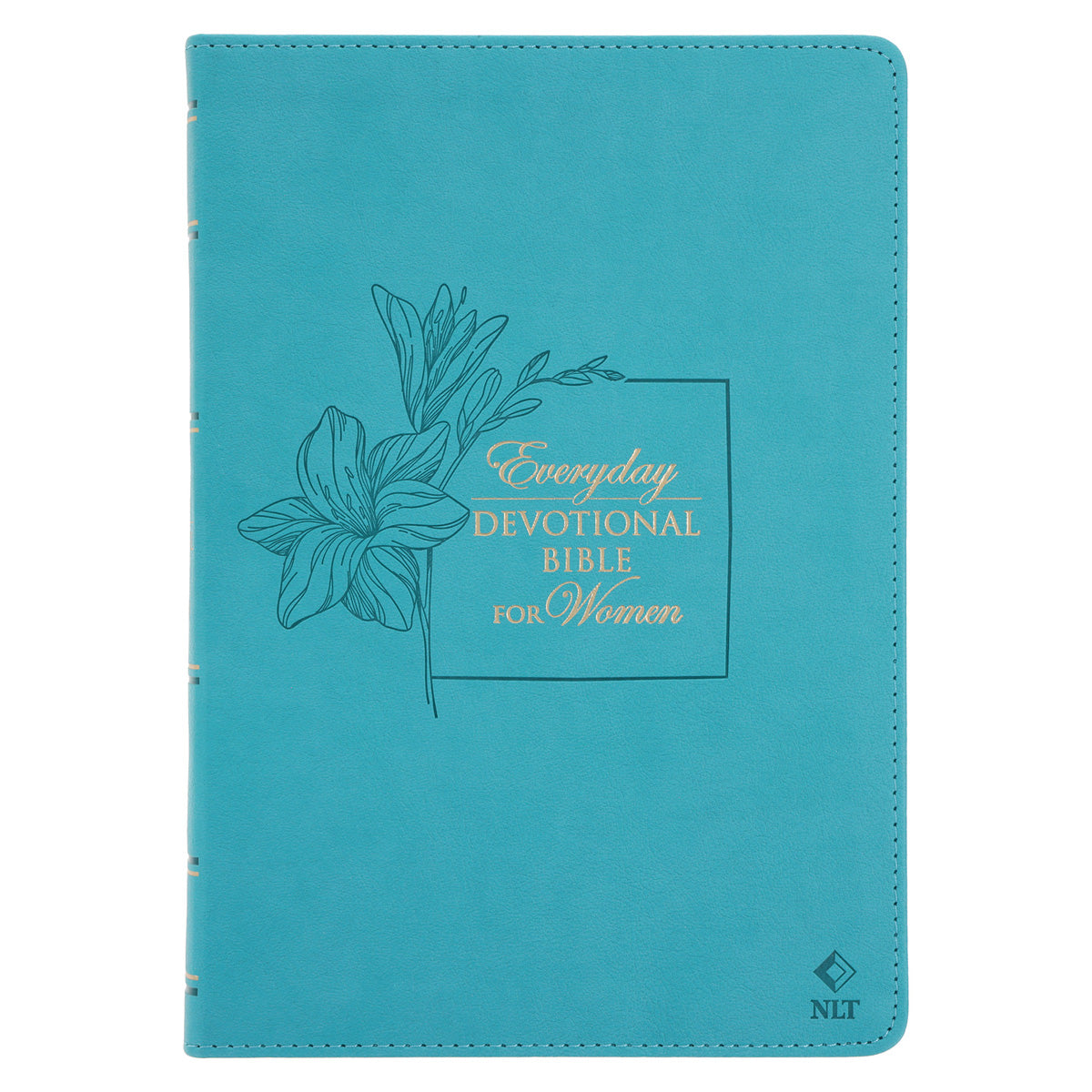 NLT Teal Flexcover Faux Leather Everyday Devotional Bible for Women