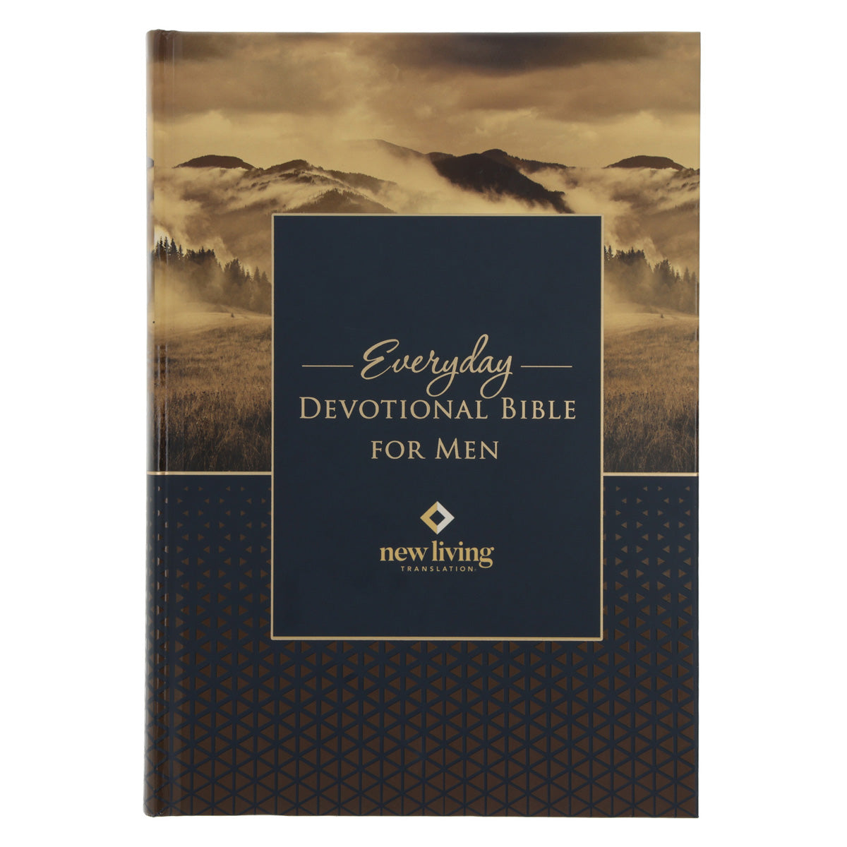 NLT Landscape Hardcover Everyday Devotional Bible for Men