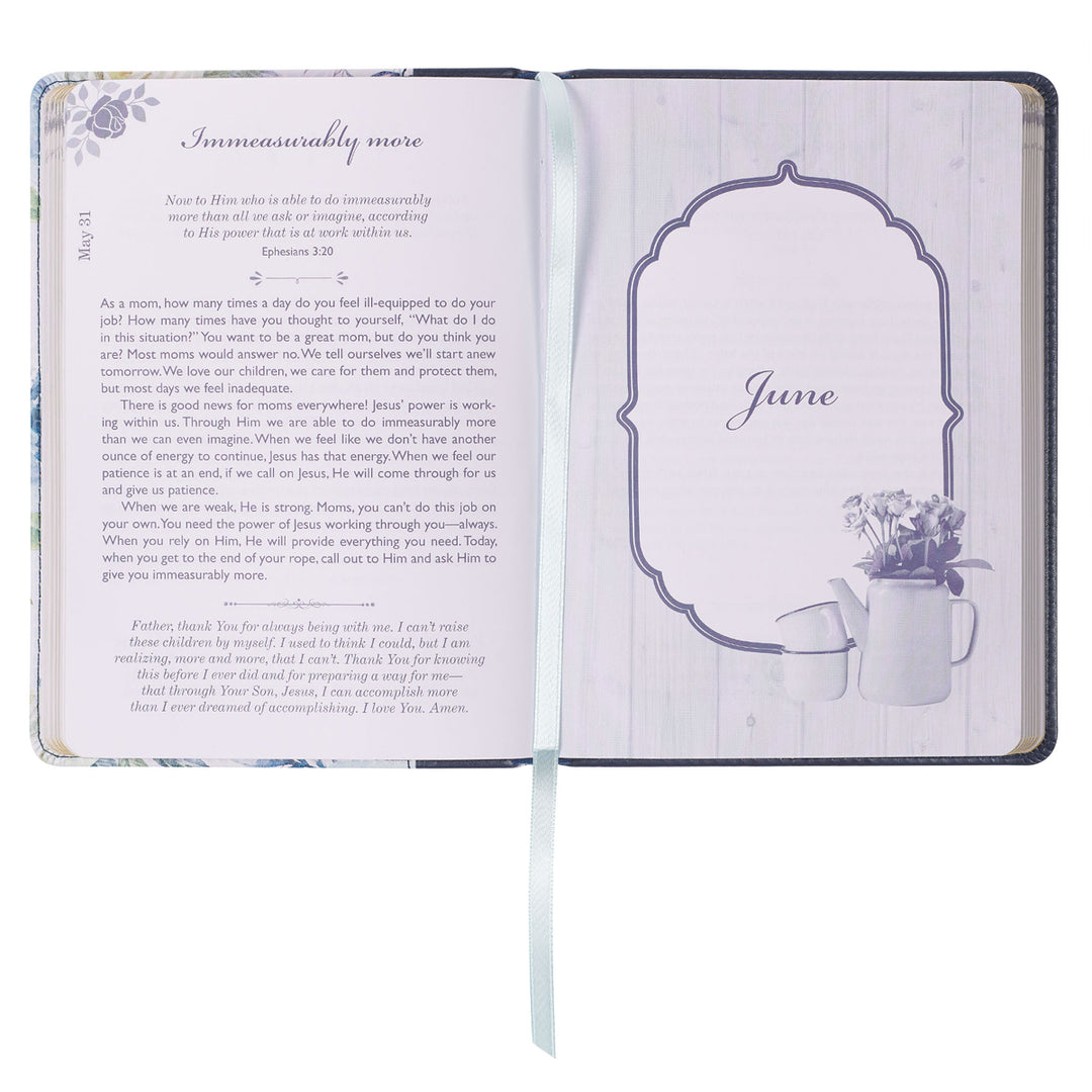 Moments with God for Moms Devotional (Faux Leather)