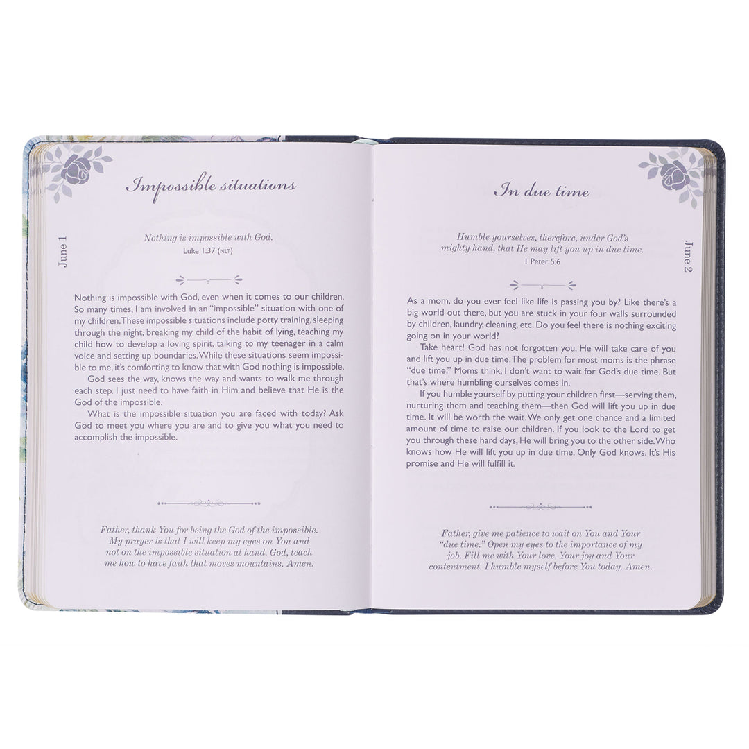 Moments with God for Moms Devotional (Faux Leather)