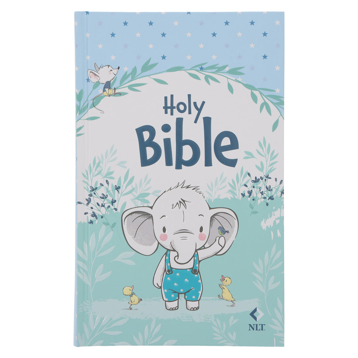 NLT Elephant Hardcover Baby Bible for Boys