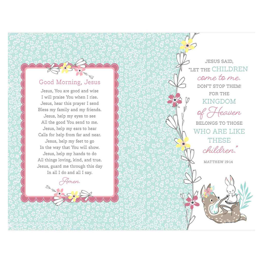 NLT Deer Hardcover Baby Bible for Girls
