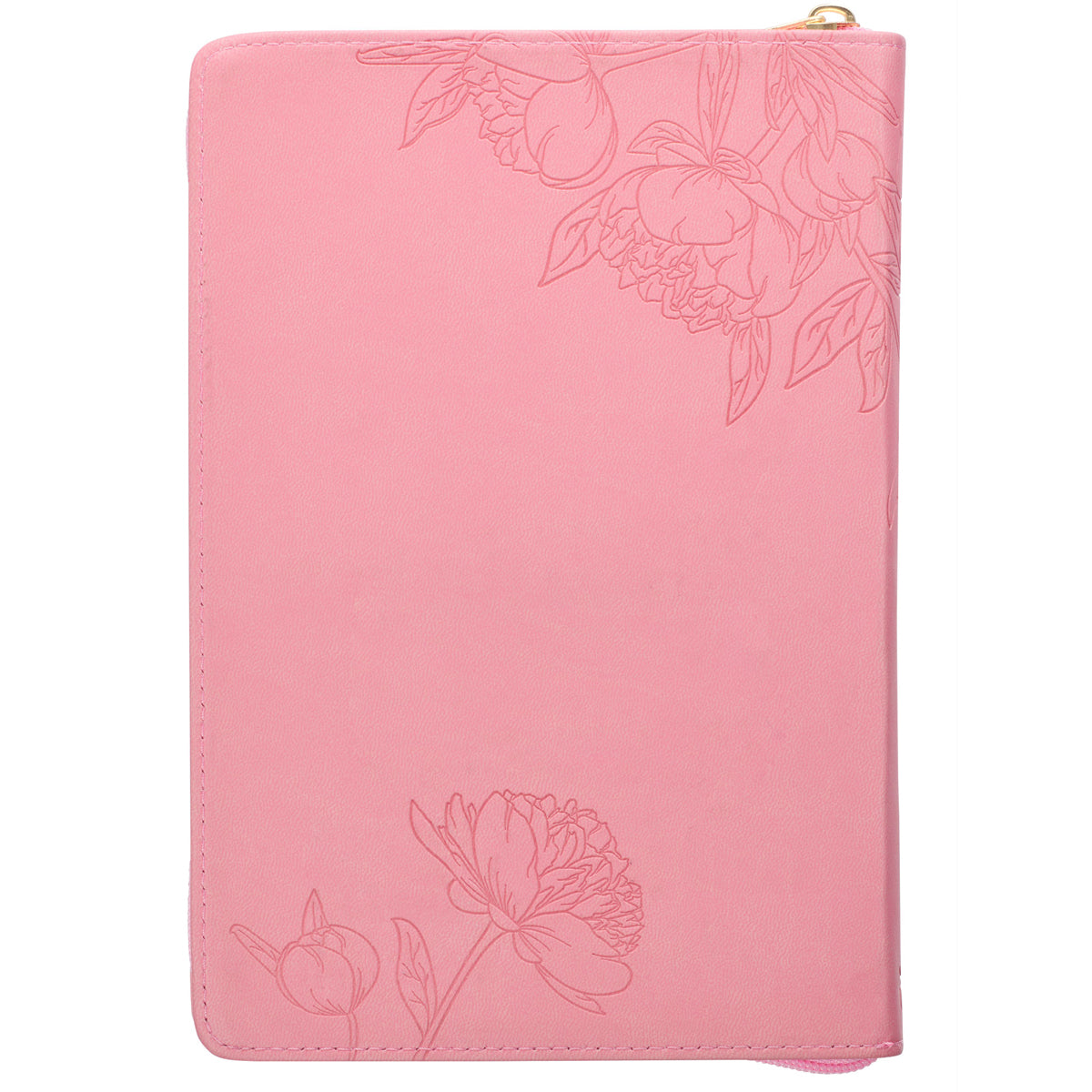 My Grace is Sufficient for You Pink Faux Leather Journal with Zipped Closure