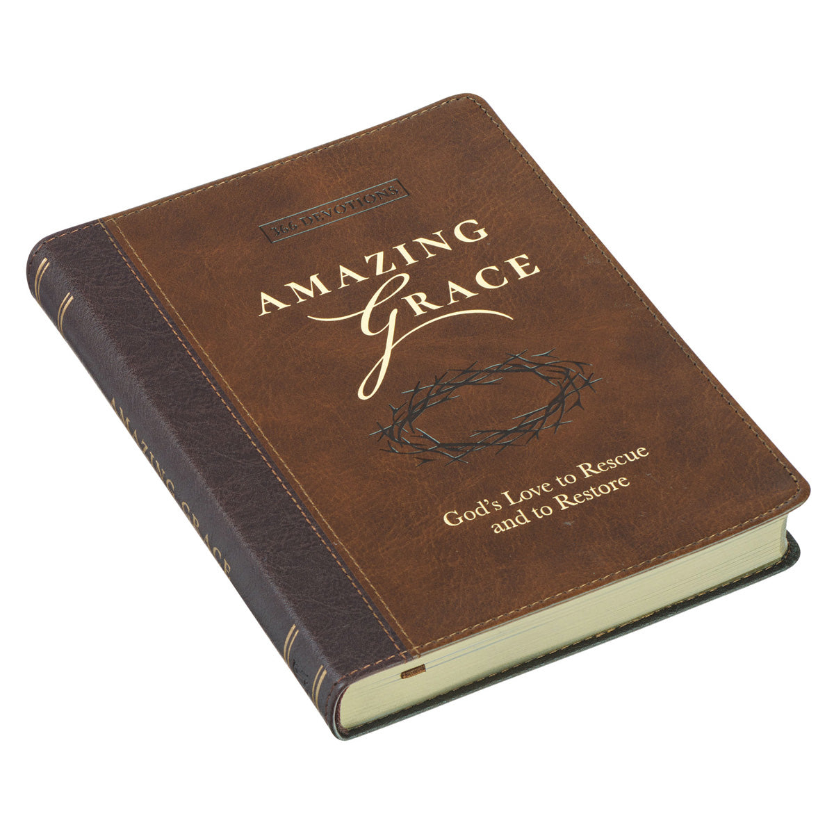 Amazing Grace: God's Love to Rescue and to Restore - 366 Devotions (Faux Leather)