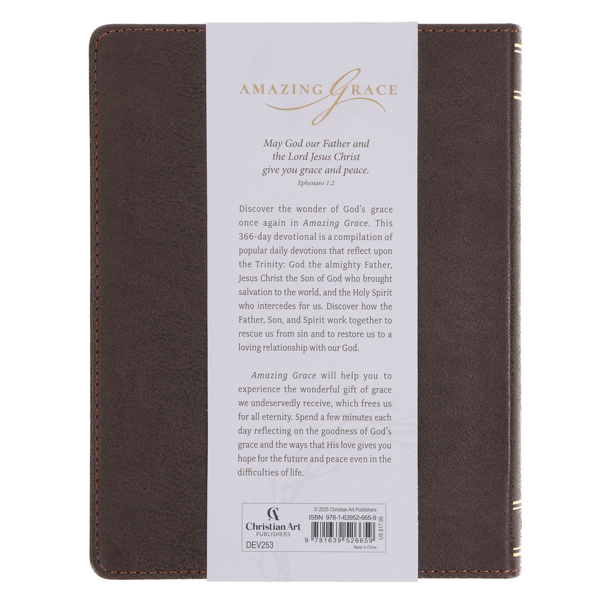 Amazing Grace: God's Love to Rescue and to Restore - 366 Devotions (Faux Leather)