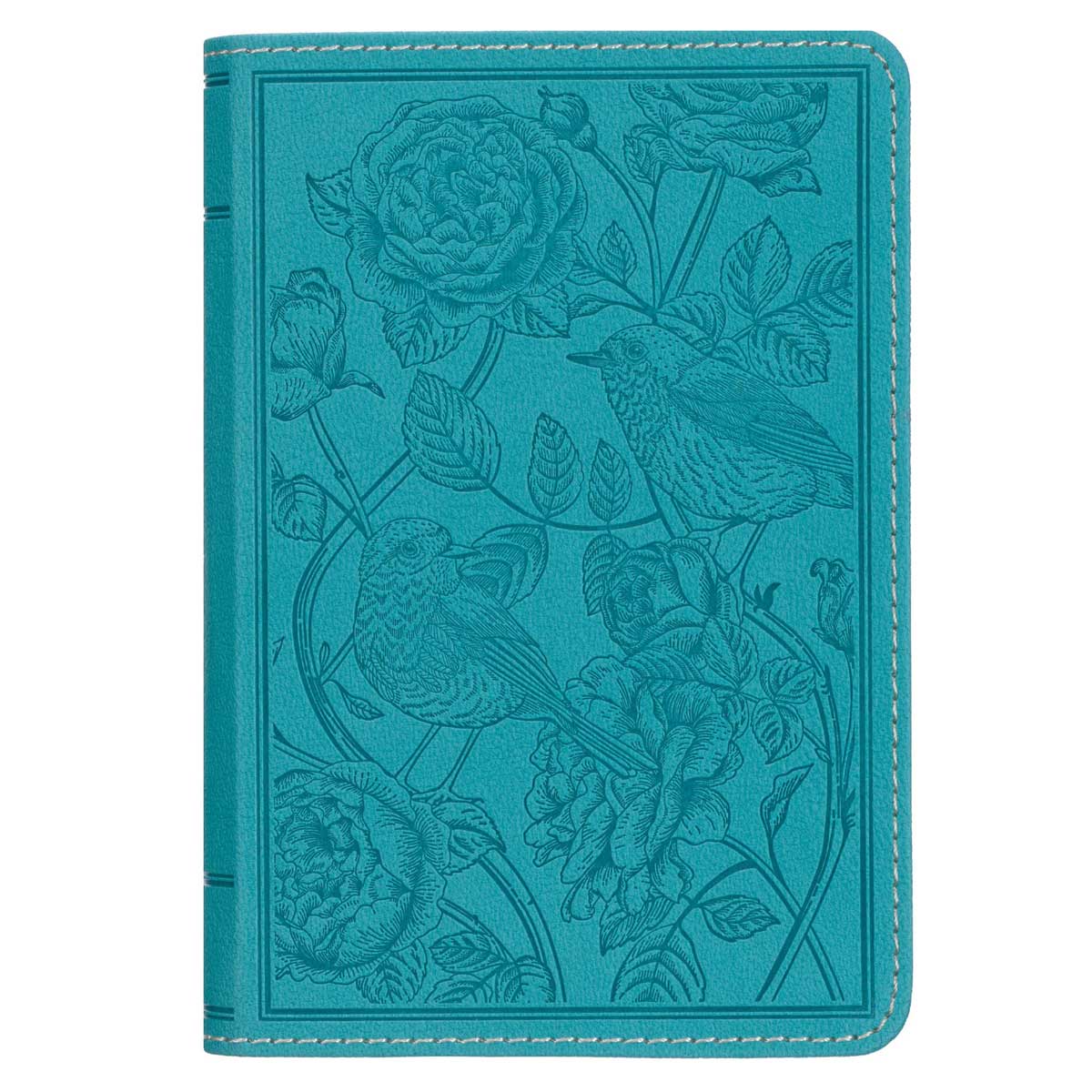 KJV Teal Faux Leather Compact Bible with Zip